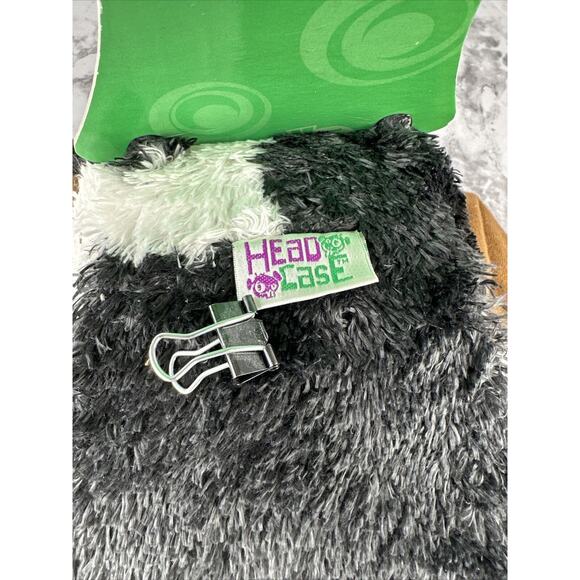 Vintage Plush White & Black Dog Head Case 24 CD DVD Holder Zipper by Head Case - Picture 6 of 11